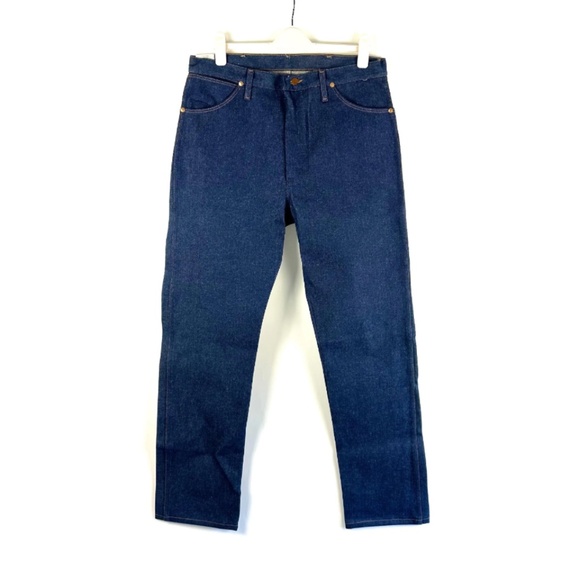 Vintage Wrangler Cowboy Cut Straight Leg Blue Jeans • Dark Wash • Mens 36 x 34 - Picture 4 of 10